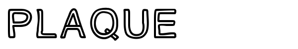 PLAQUE font preview