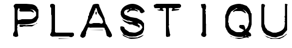 Plastique font