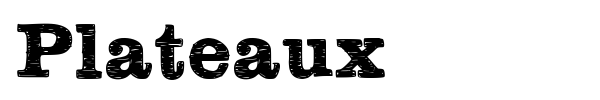Plateaux font