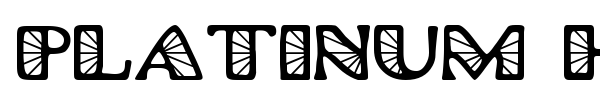 Platinum Hub Caps font