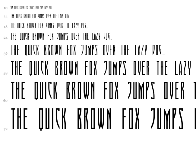 Playoff font waterfall