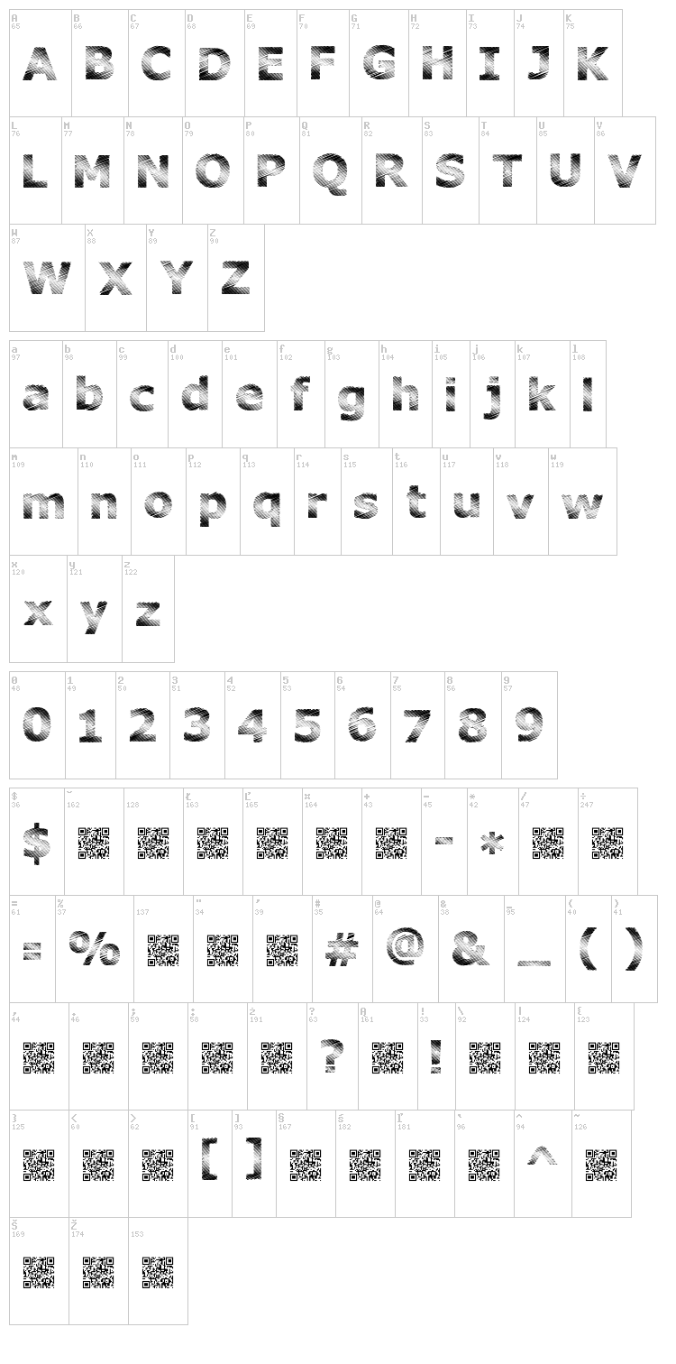 Plutonium font map
