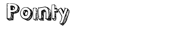 Pointy font