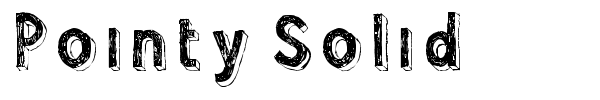 Pointy Solid font