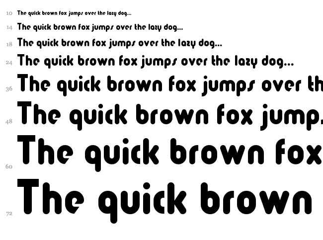 Pollyanna font waterfall