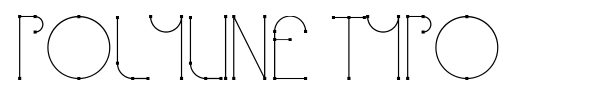 Polyline Typo font