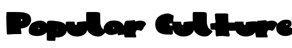 Popular Culture font