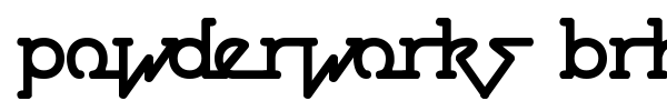 Powderworks BRK font preview