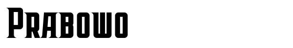 Prabowo font