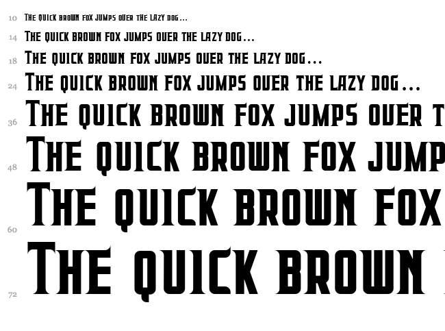 Prabowo font waterfall