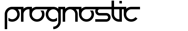Prognostic font