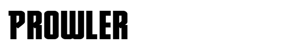 Prowler font preview