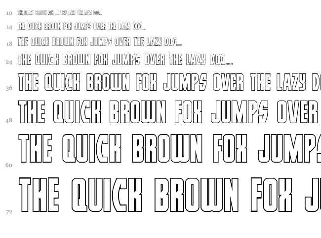 Prowler font waterfall