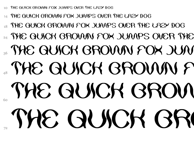 Psychedelic font waterfall