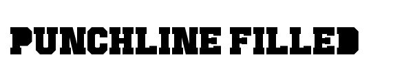 Punchline Filled font