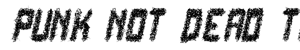 Punk Not Dead TFB font