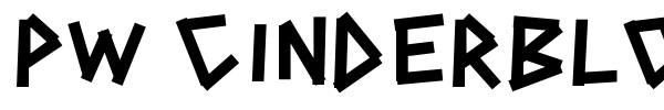 PW Cinderblox font