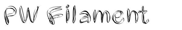 PW Filament font