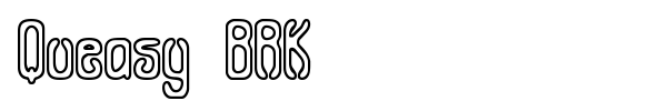Queasy BRK font