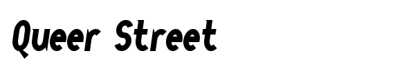 Queer Street font