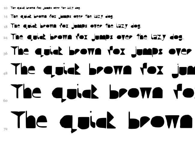 Questra font waterfall