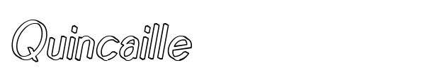 Quincaille font preview