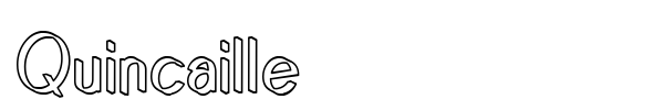 Quincaille font preview