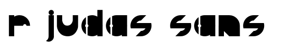 R Judas Sans font