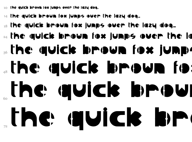 R Judas Sans font waterfall