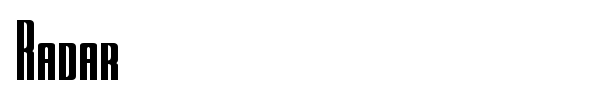 Radar font