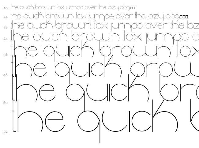Radiance font waterfall