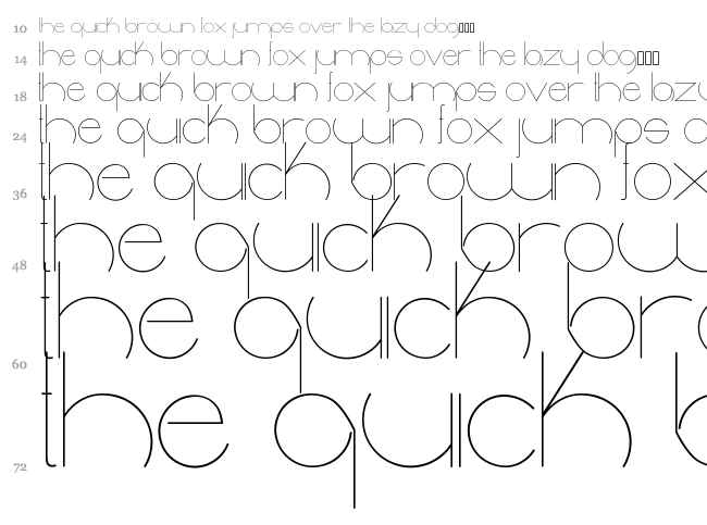 Radiance font waterfall