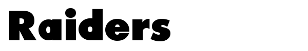 Raiders font