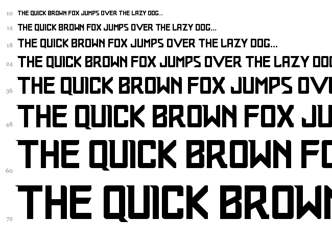 Railroader font waterfall