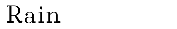 Rain font