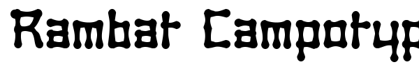 Rambat Campotype font