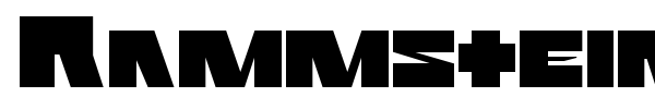 Rammstein font