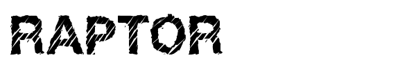 Raptor font