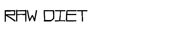 Raw Diet font