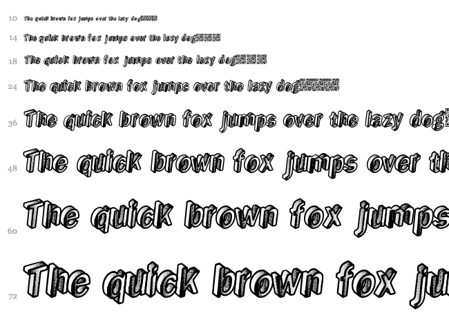 RealGold font waterfall