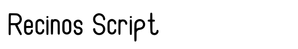 Recinos Script font