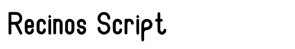 Recinos Script font preview