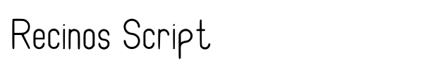 Recinos Script font preview