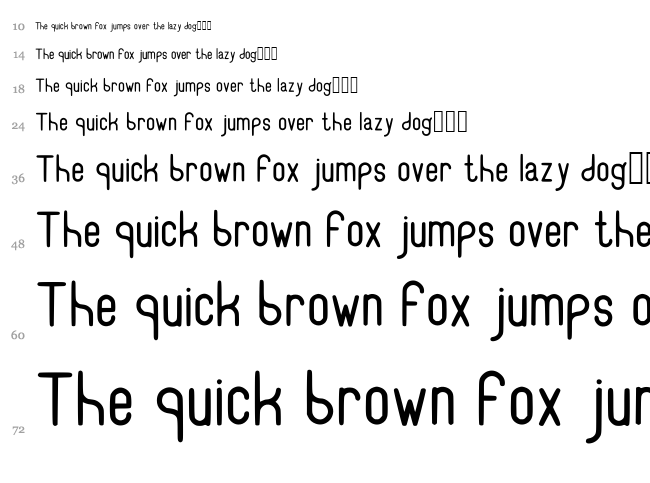 Recinos Script font waterfall