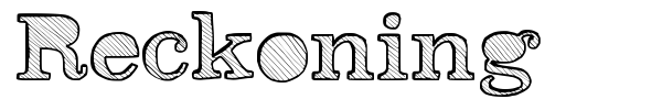Reckoning font