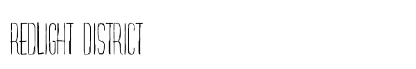 Redlight District font
