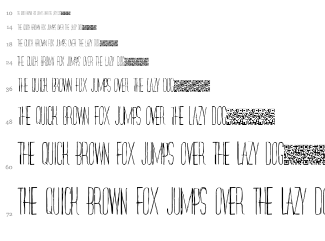 Redlight District font waterfall
