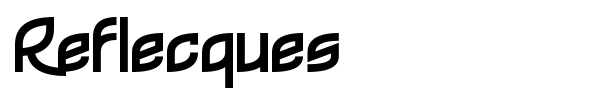 Reflecques font