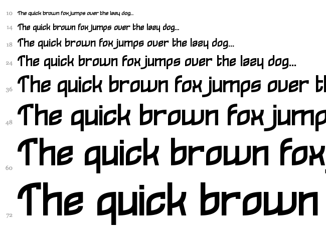 Reflecques font waterfall