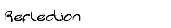 Reflection font